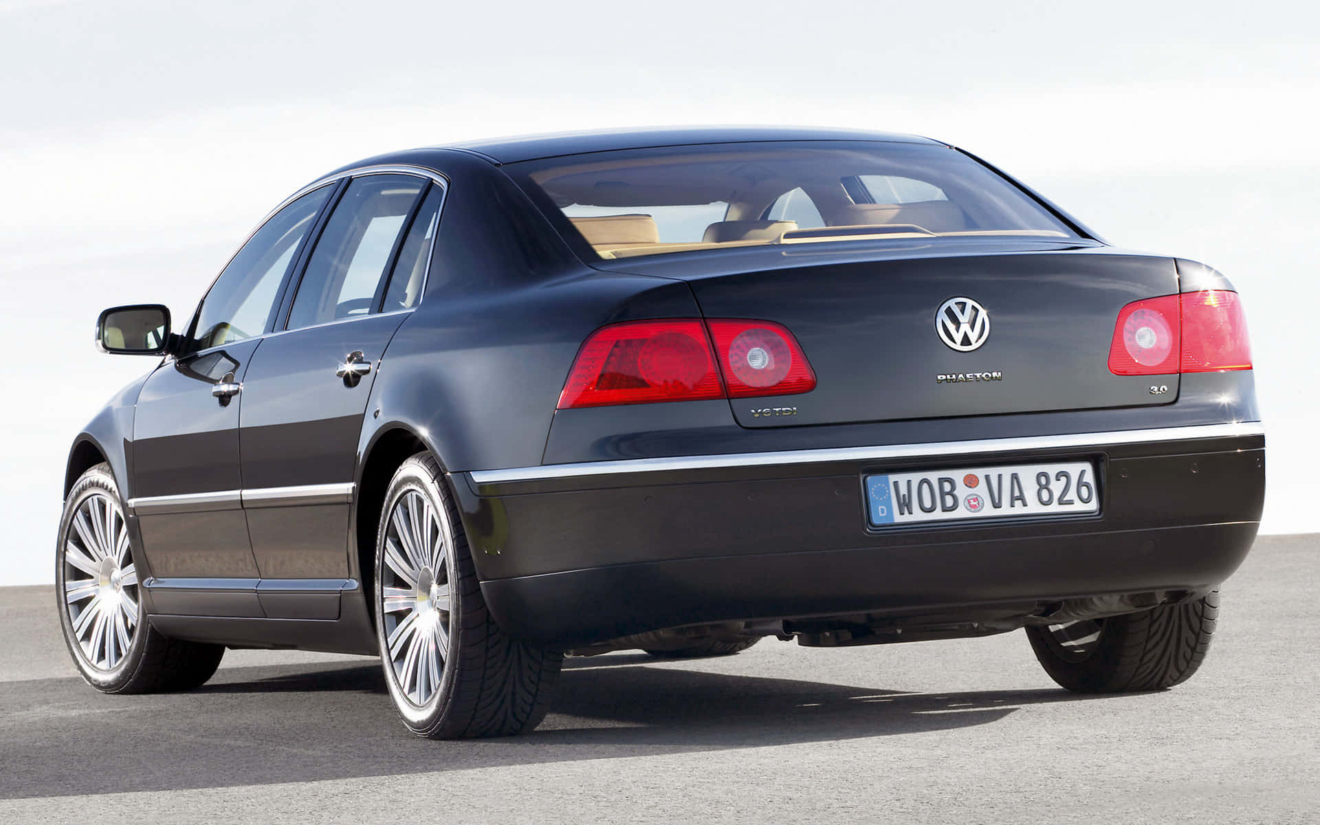 Vue Arrière De La Volkswagen Phaeton Fond d'écran