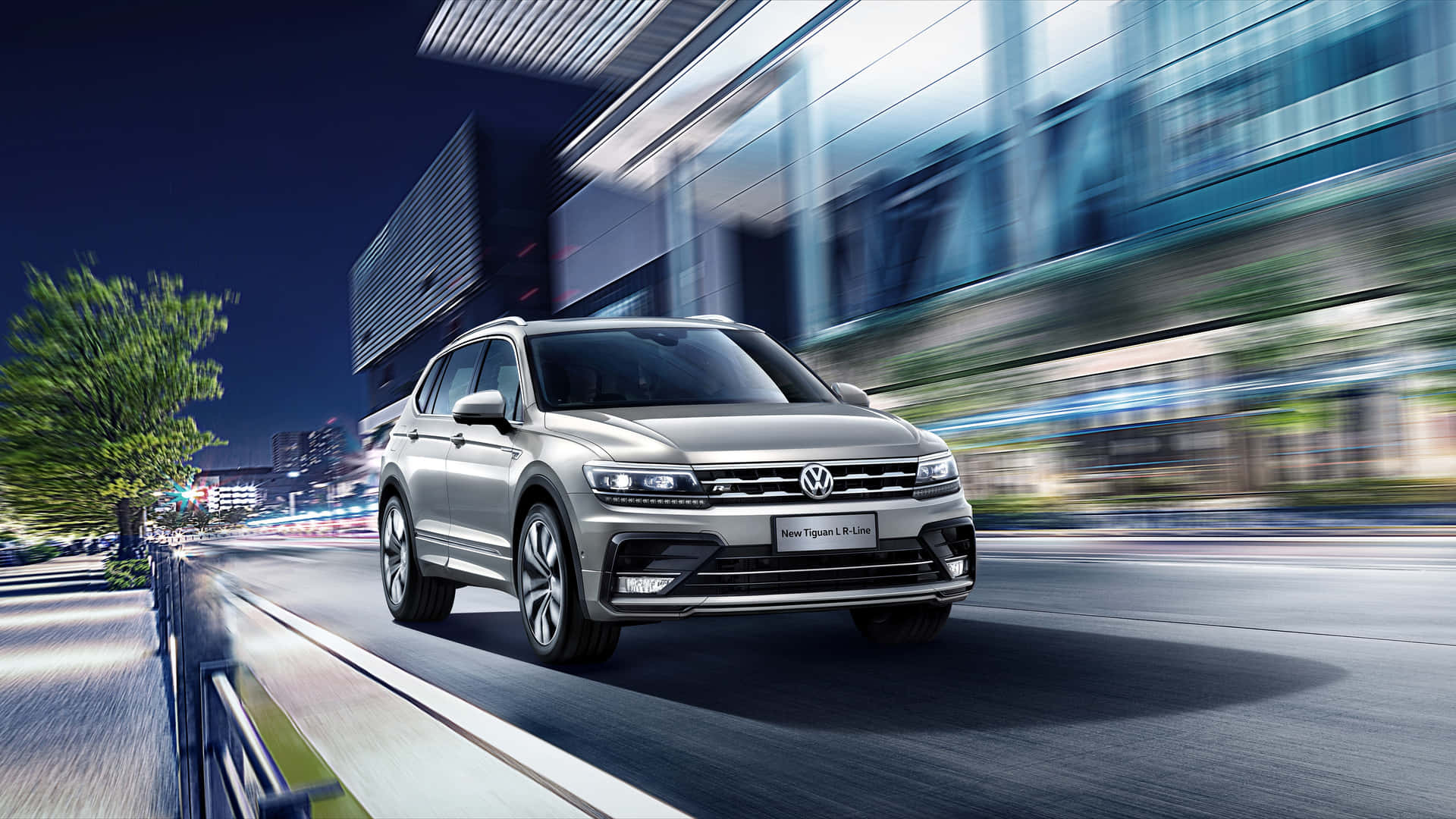 Volkswagen Tiguan Conduite Nocturne Fond d'écran