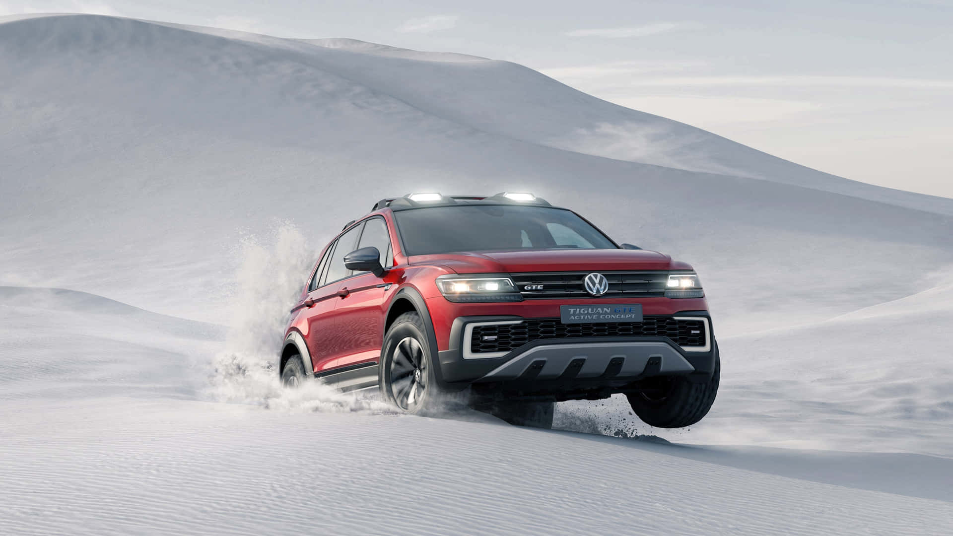 Volkswagen Tiguan Aventure Hors Route Dans La Neige Fond d'écran