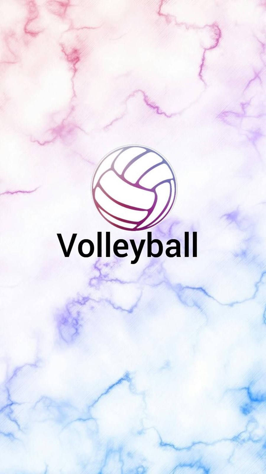 Volleyball Aesthetic Marbled Background Wallpaper