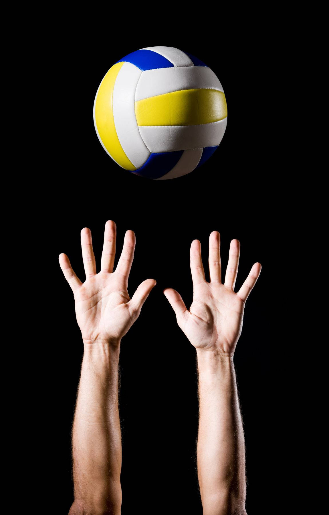 A volleyball player taking an expert jump shot Wallpaper