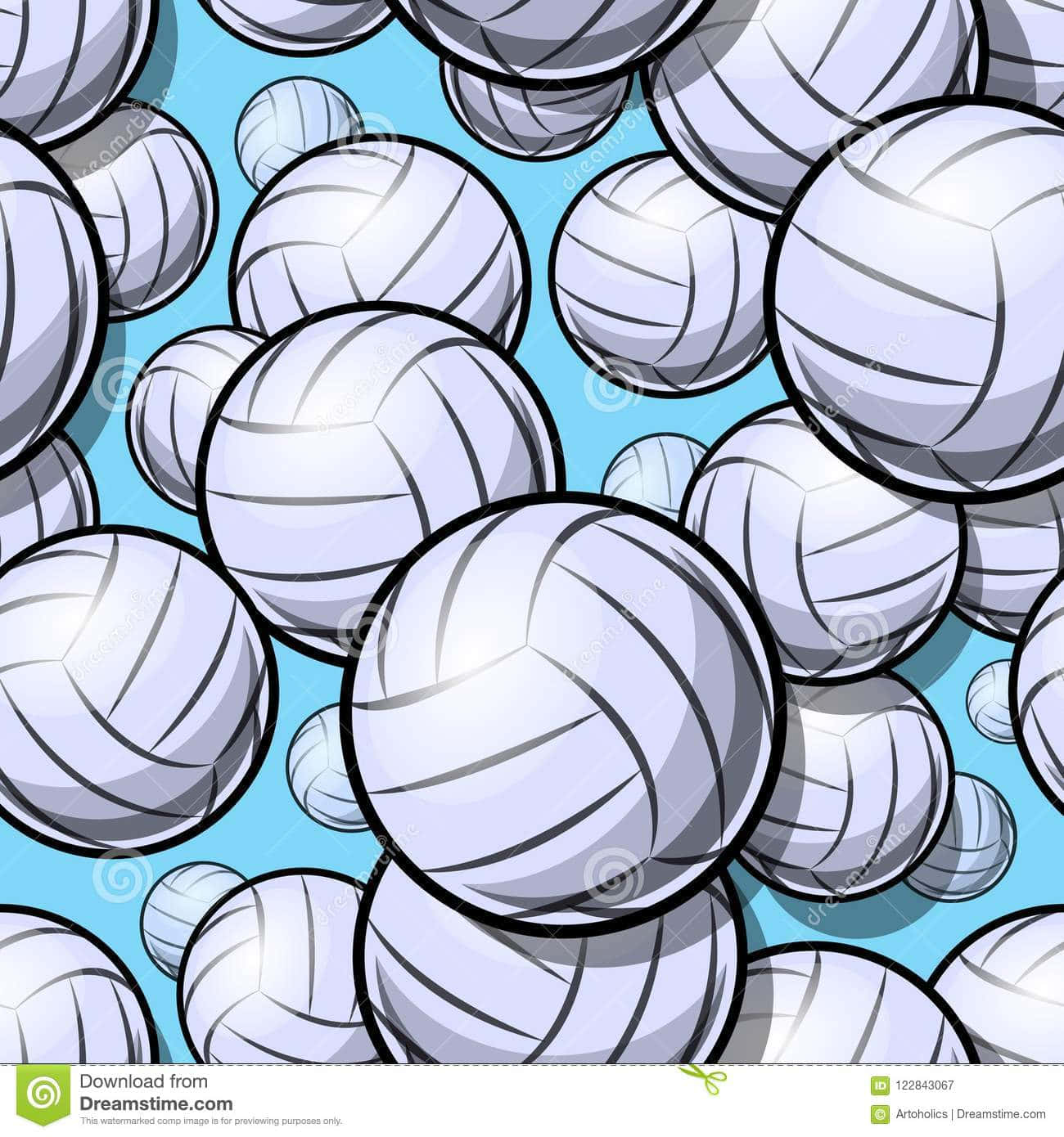 A Volleyball Ball Is Ready To Serve Wallpaper