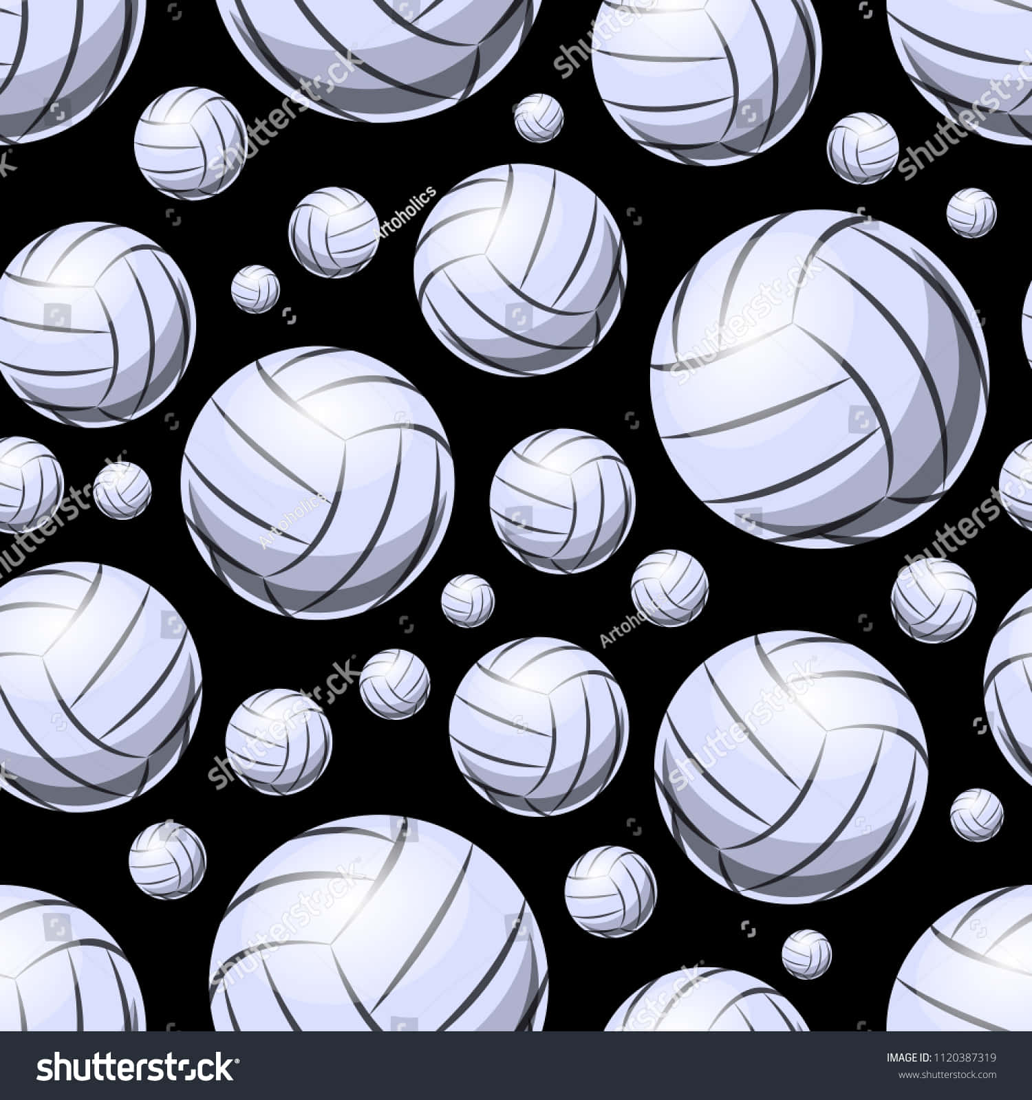 Sigtekhøjt Med Volleyball Bolden. Wallpaper