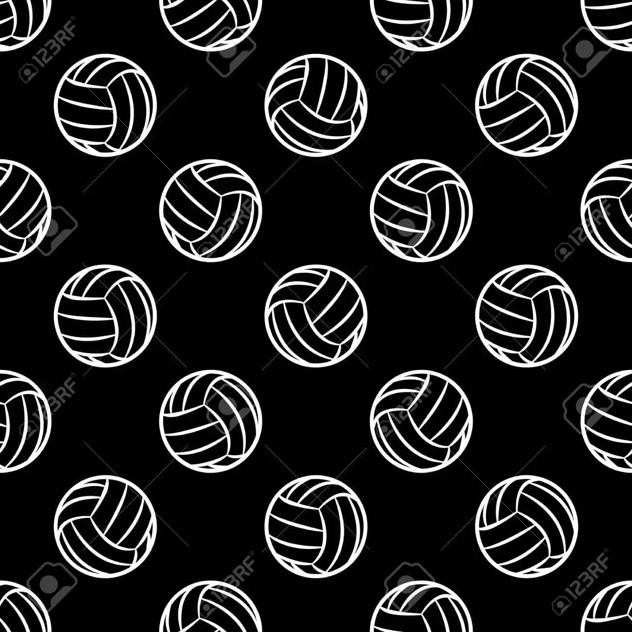 Bump,setze Und Spike Mit Einem Klassischen Volleyball. Wallpaper