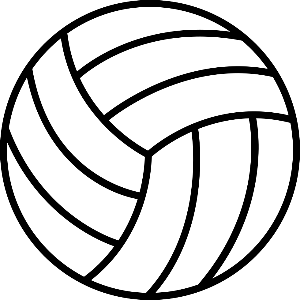 Volleyball Clipart Outline PNG