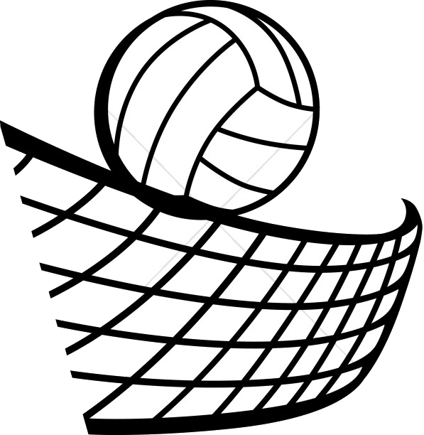 Volleyball Over Net Clipart PNG