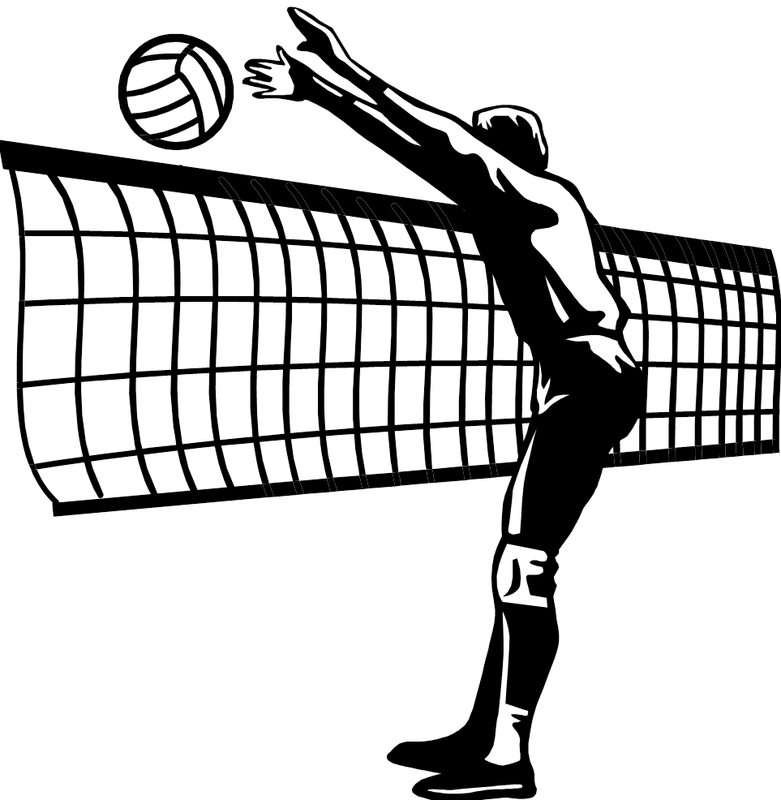 Volleyball Player Serving Clipart PNG