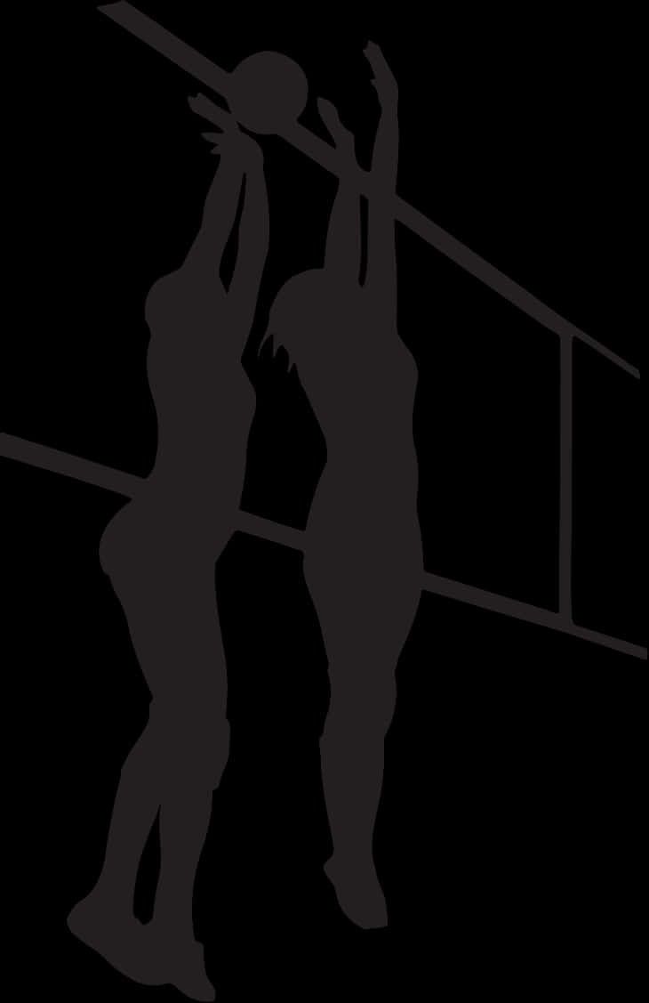 Volleyball Shadow Silhouette PNG