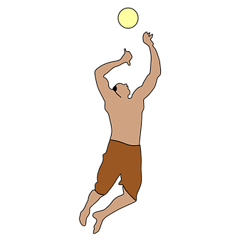 Volleyball Spike Silhouette PNG