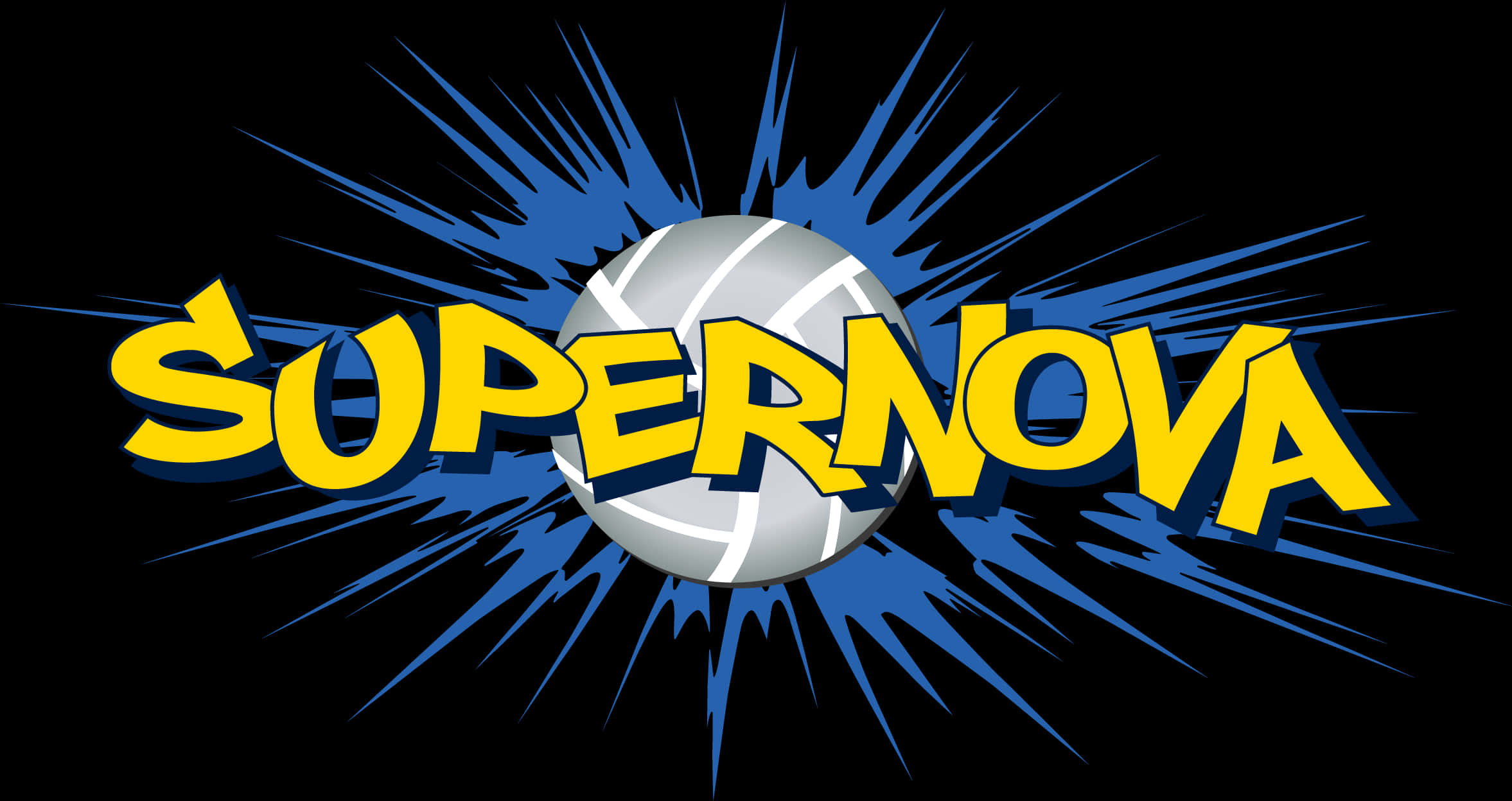Volleyball Supernova Graphic PNG