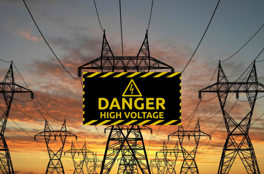 Danger High Voltage Power Lines Picture