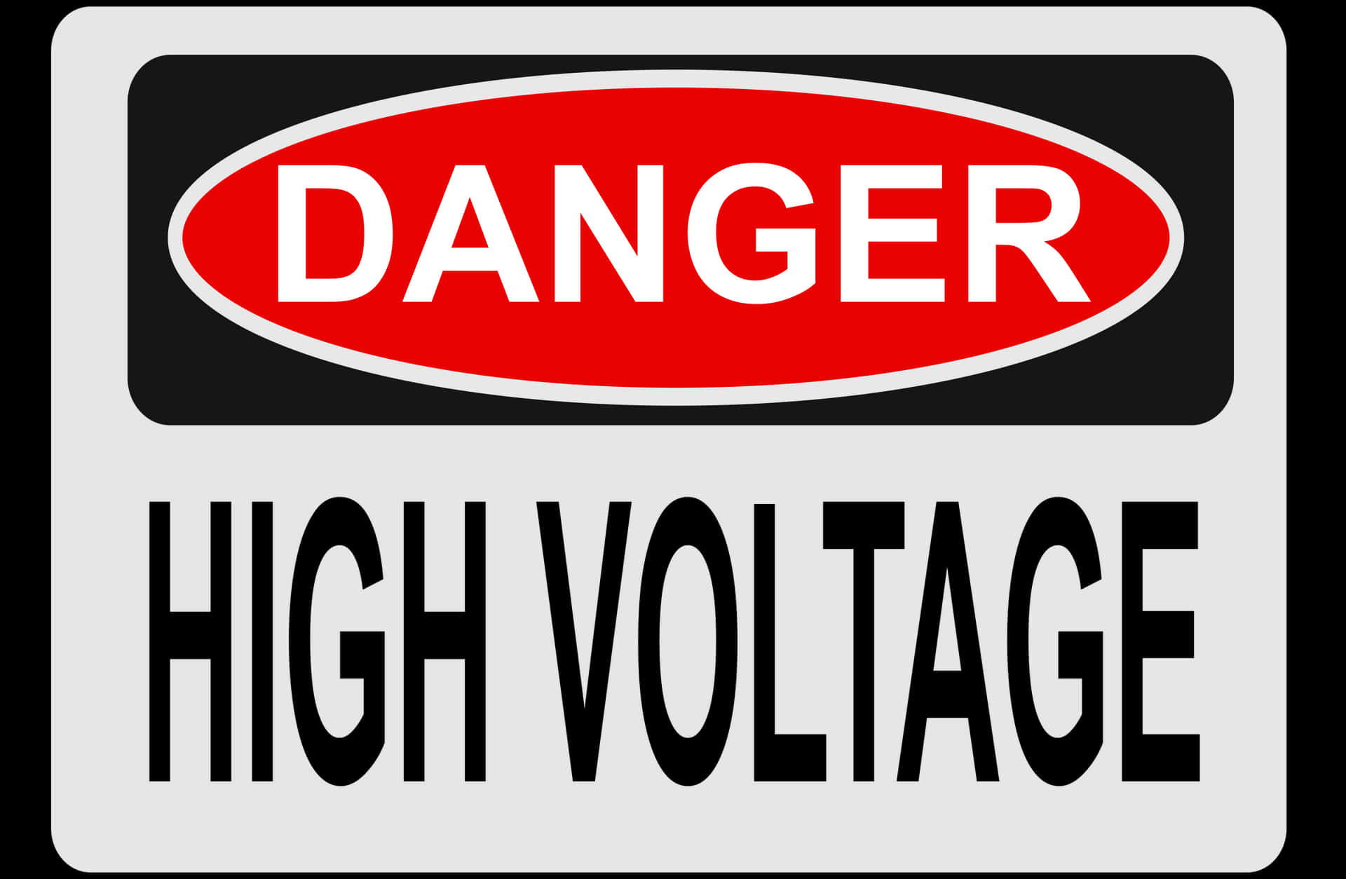 Stretched Out High Voltage Warning Picture