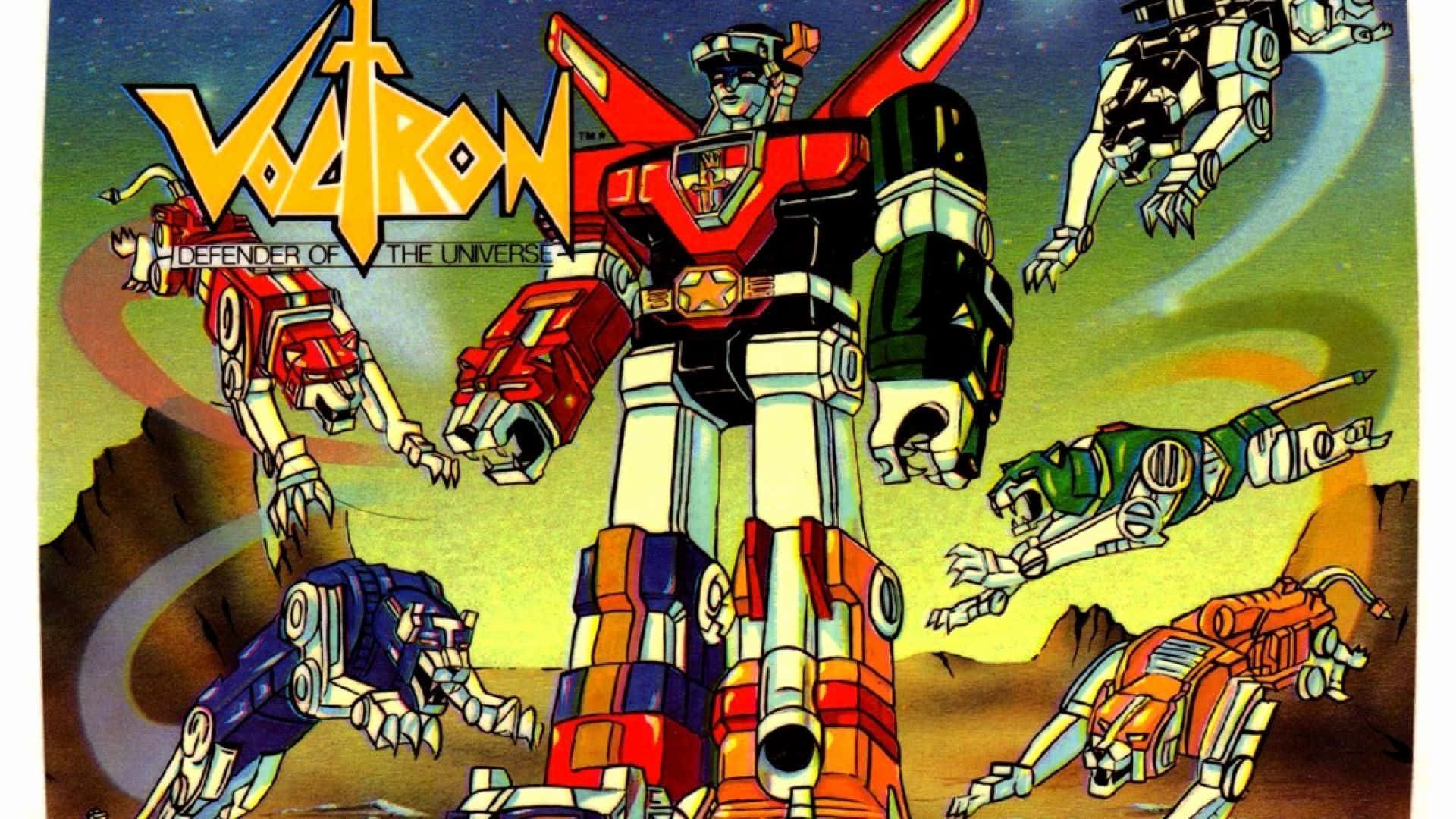 Download Voltron: Defender Of The Universe Lion Robots Wallpaper |  