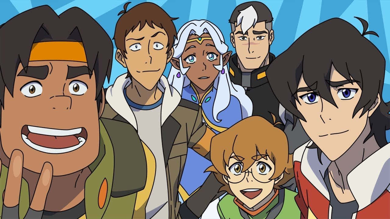 Voltron Force Members With Princess Allura Wallpaper