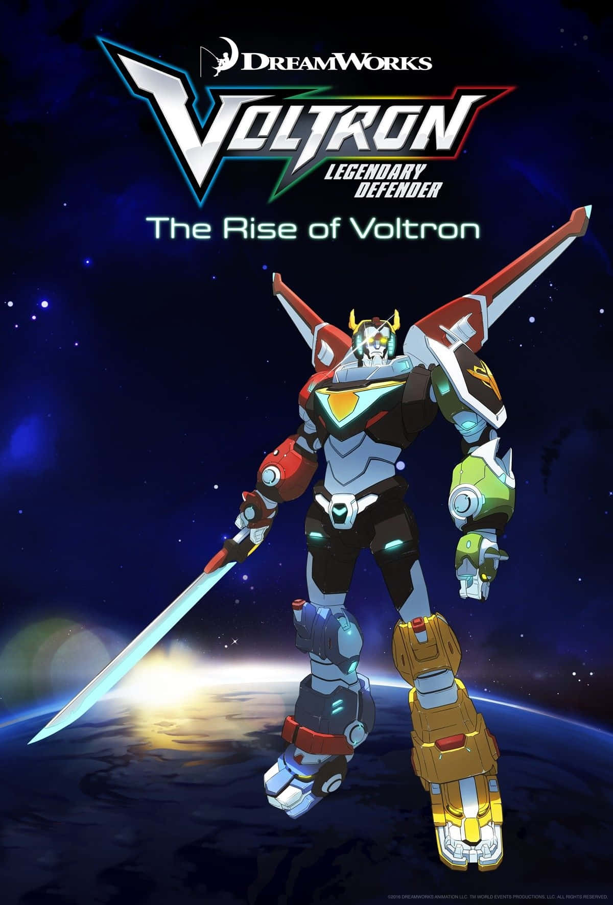 The heroic Voltron defends the universe Wallpaper