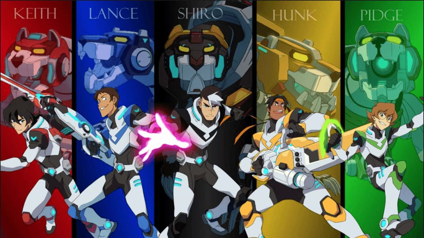 Voltron Force Members Collage Pose Wallpaper