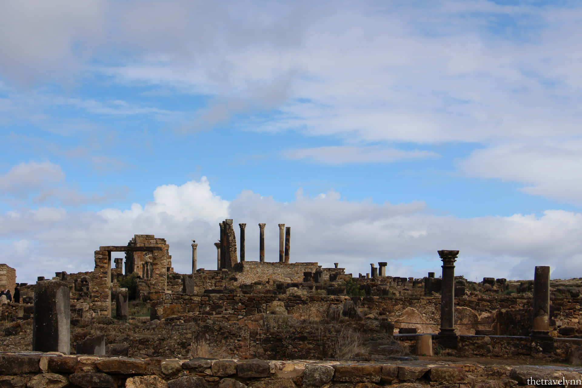 Volubilis Clouds In The Sky Wallpaper