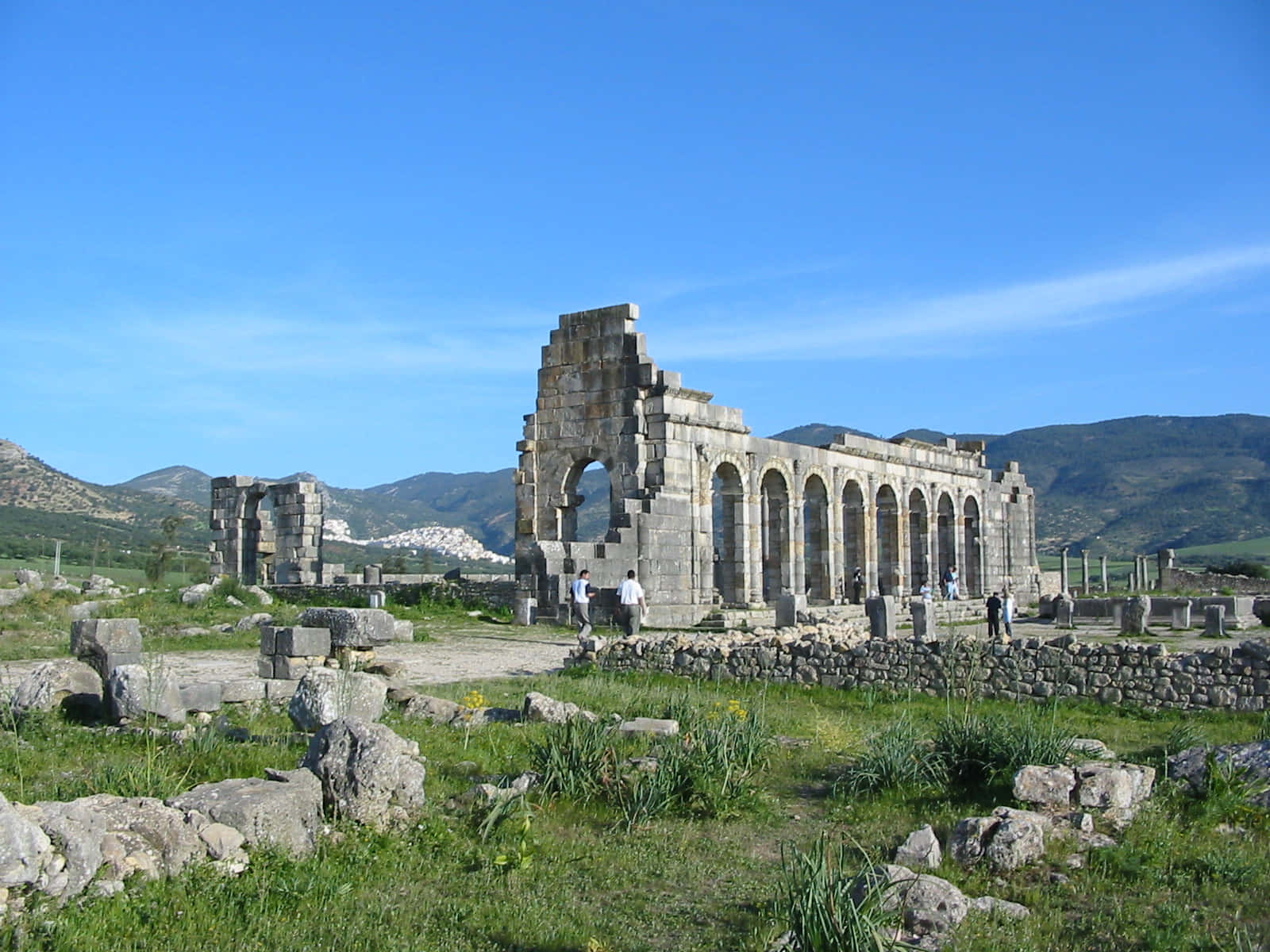 Volubilis Partly Intact Building Wallpaper