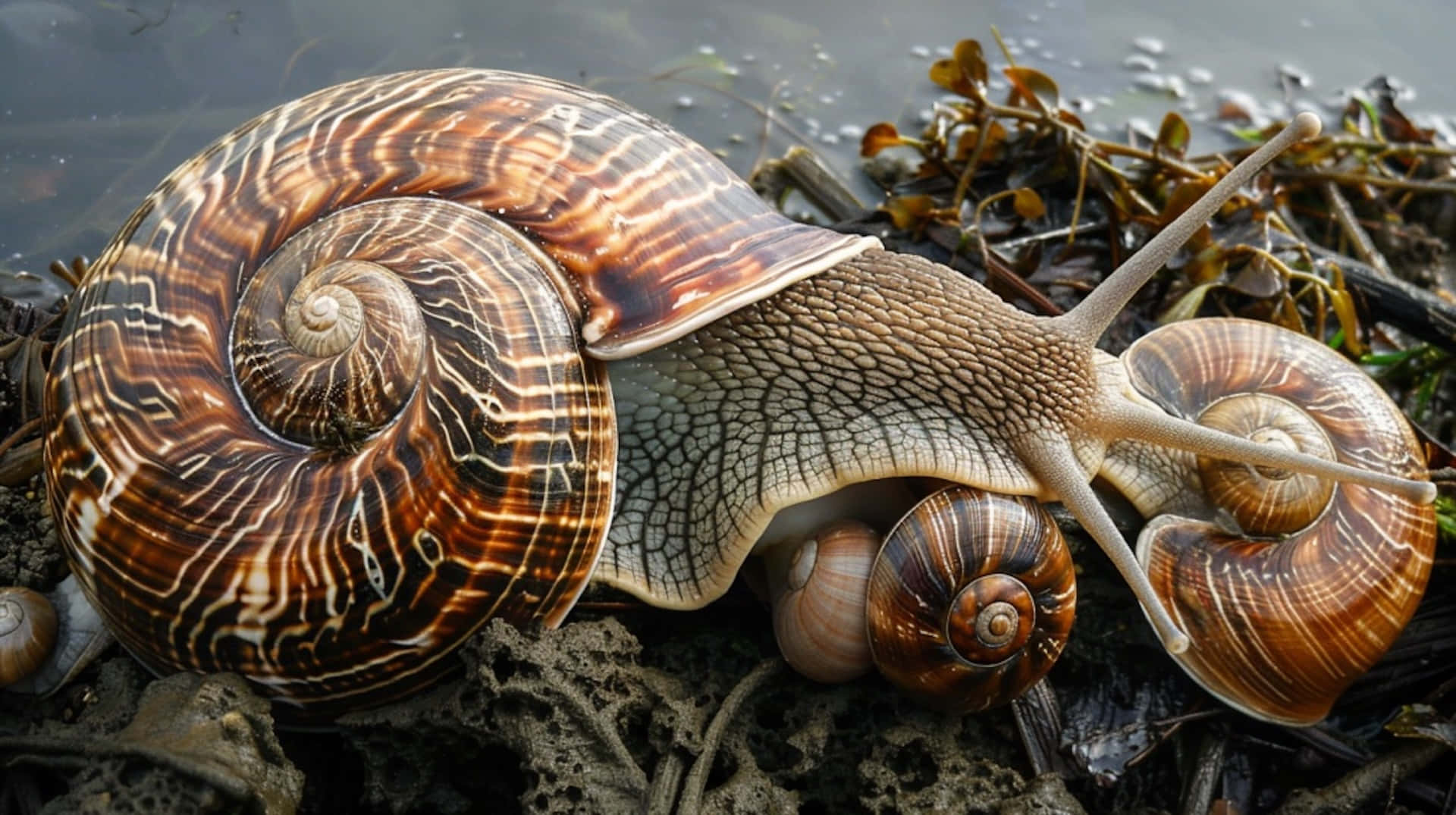 Volute Snailin Natural Habitat.jpg Wallpaper