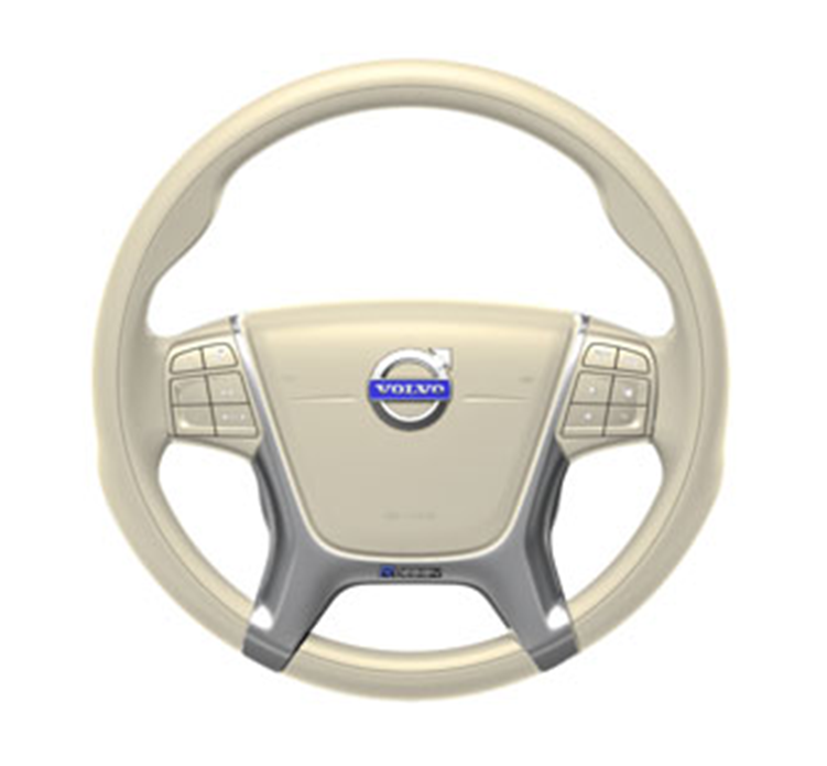 Volvo Beige Steering Wheel PNG