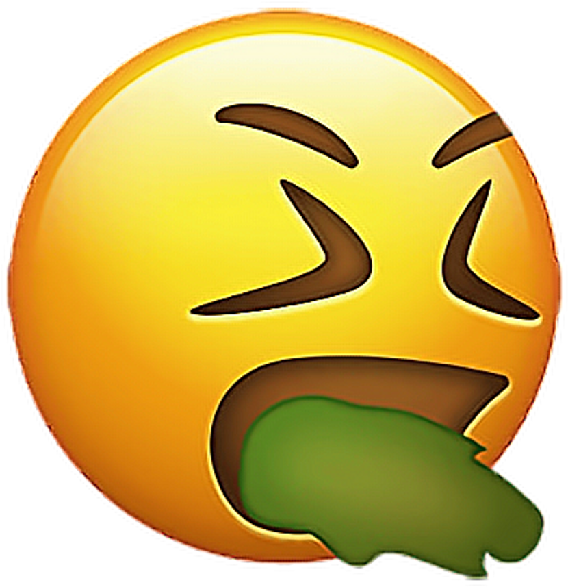 Vomiting Emoji Graphic PNG