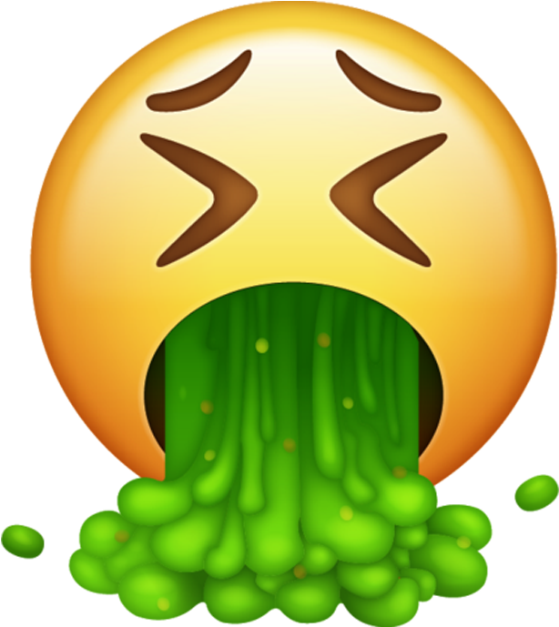 Download Vomiting Emoji Illustration | Wallpapers.com