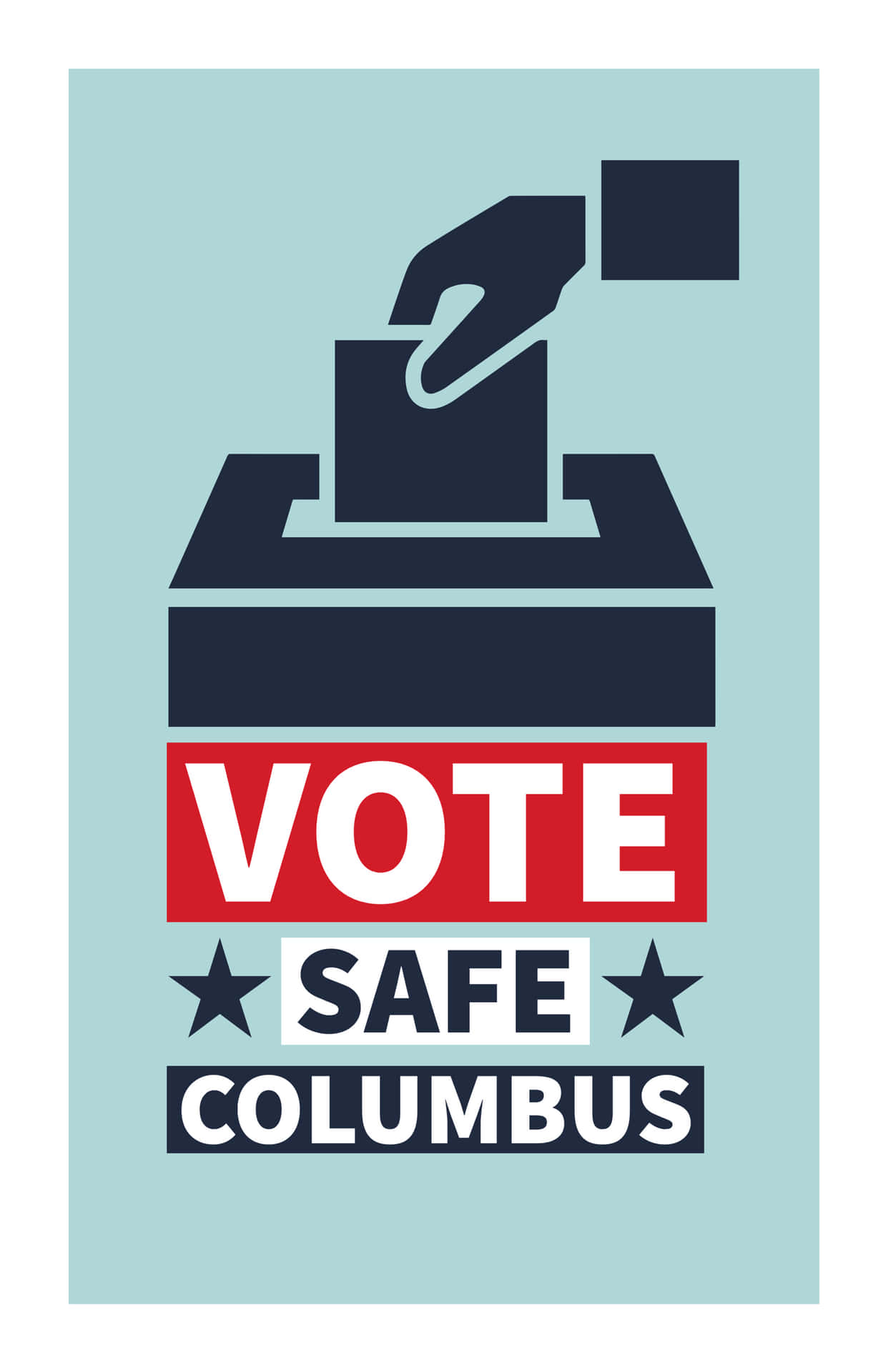 Logoseguro De Vote Safe Columbus