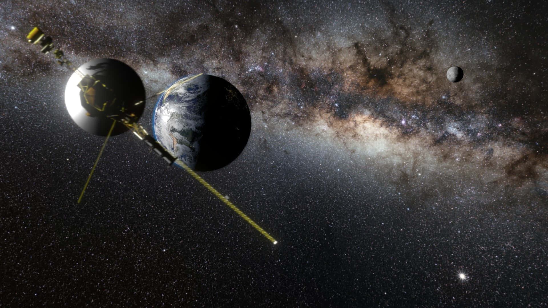 Imágenesde La Voyager 1 Cerca De La Tierra