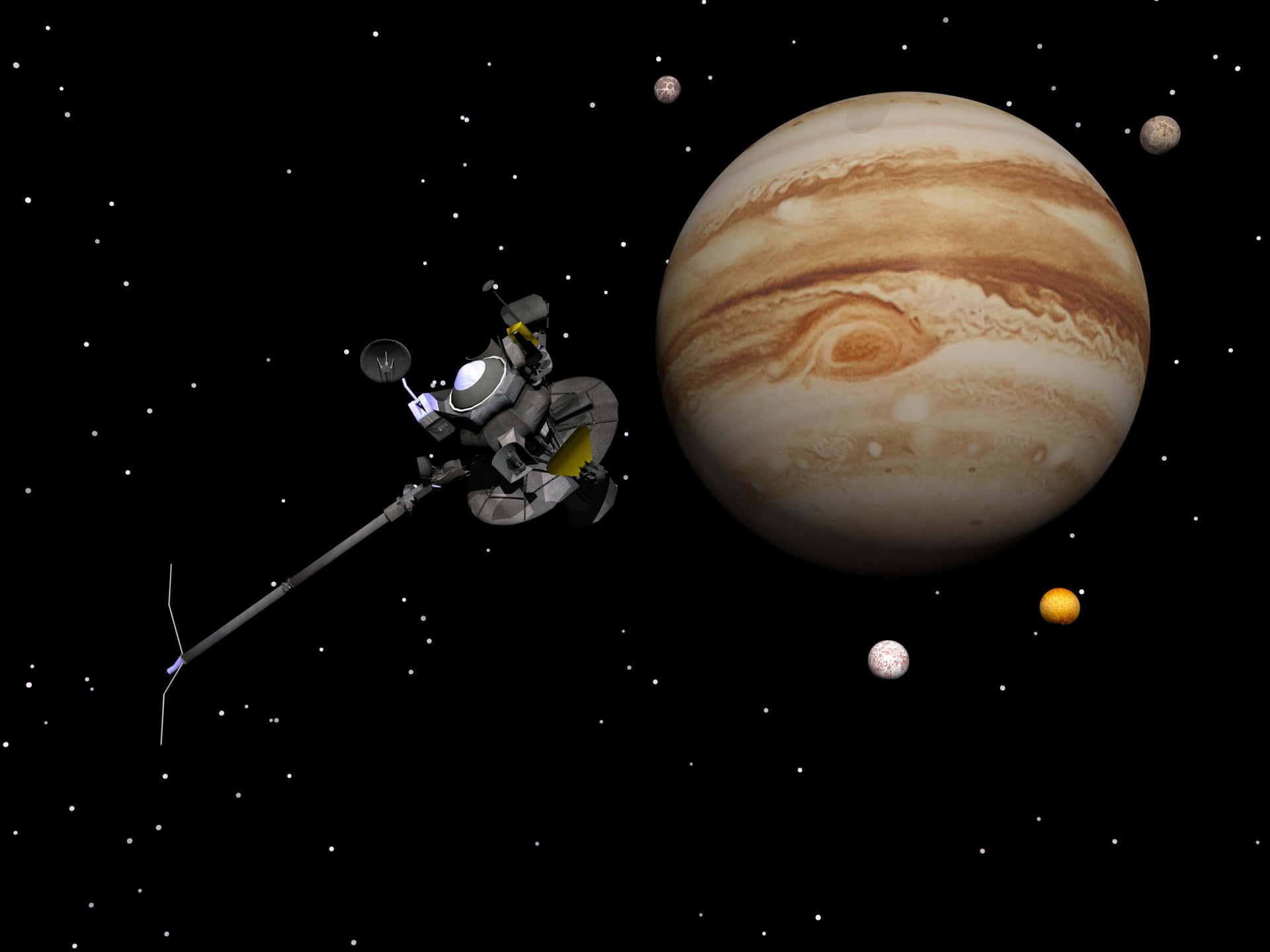 Voyager 1 And Planet Jupiter Pictures