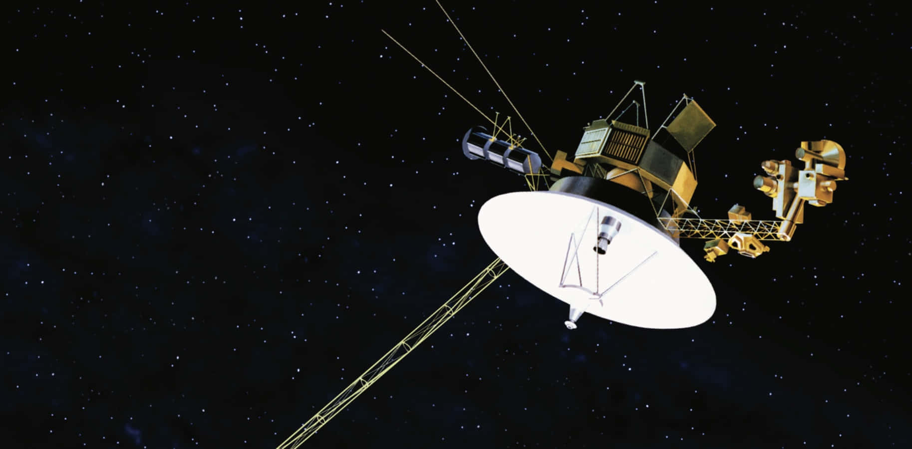 Utforskauniversum Med Voyager-rymdsonden