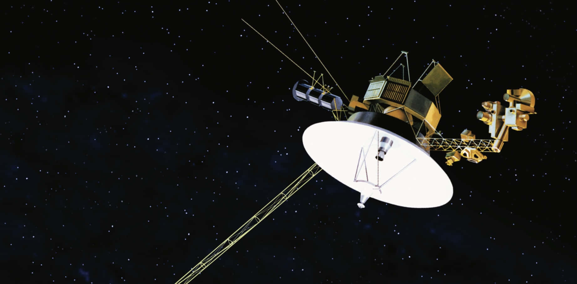 Utforskaden Vidsträckta Skönheten I Rymden Med Voyager 1