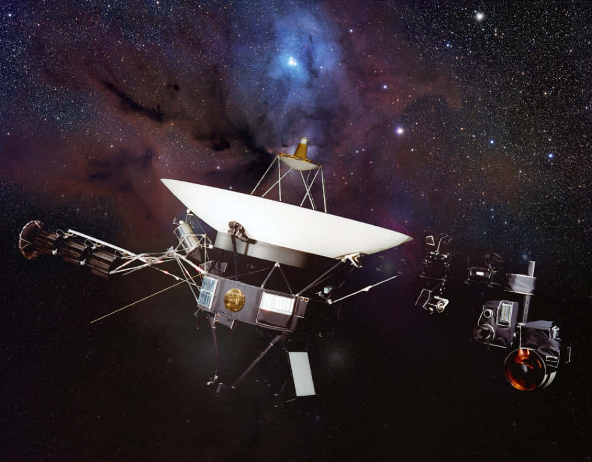 Ennärbild Av Voyager-rymdfarkosten, Människans Längsta Resa I Djup Rymden.