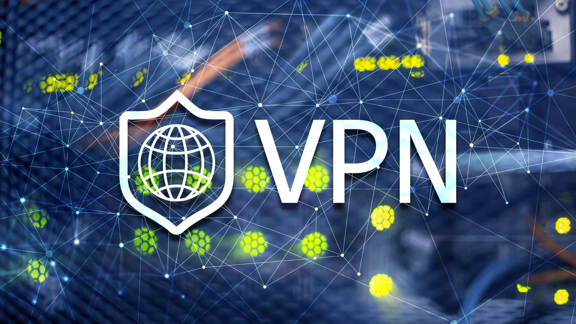 A Shield With The Word Vpn On It Wallpaper