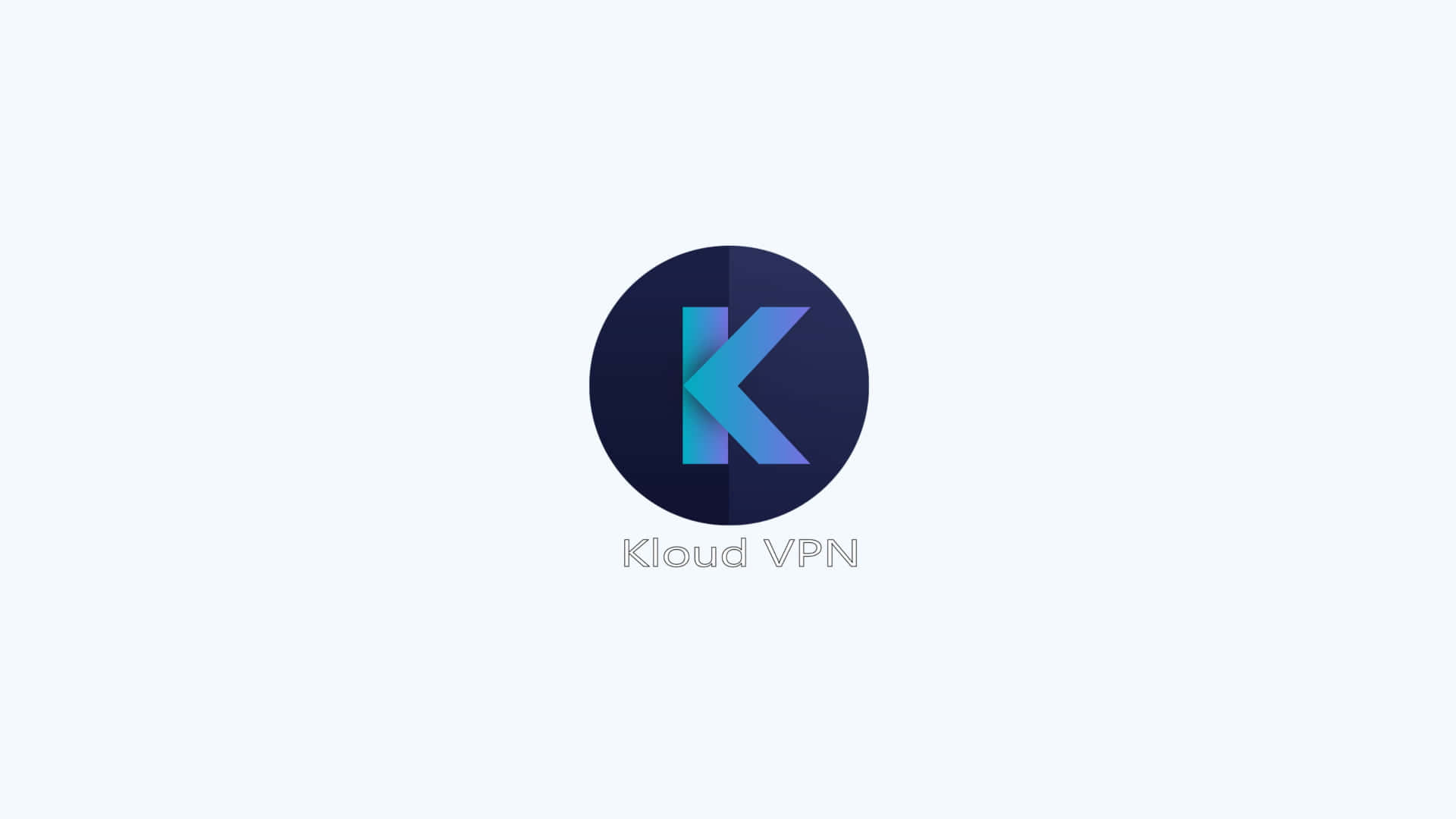 Kloud Vpn Blue Round Logo Wallpaper