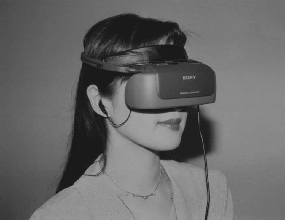 A Woman Wearing A Virtual Reality Headset
