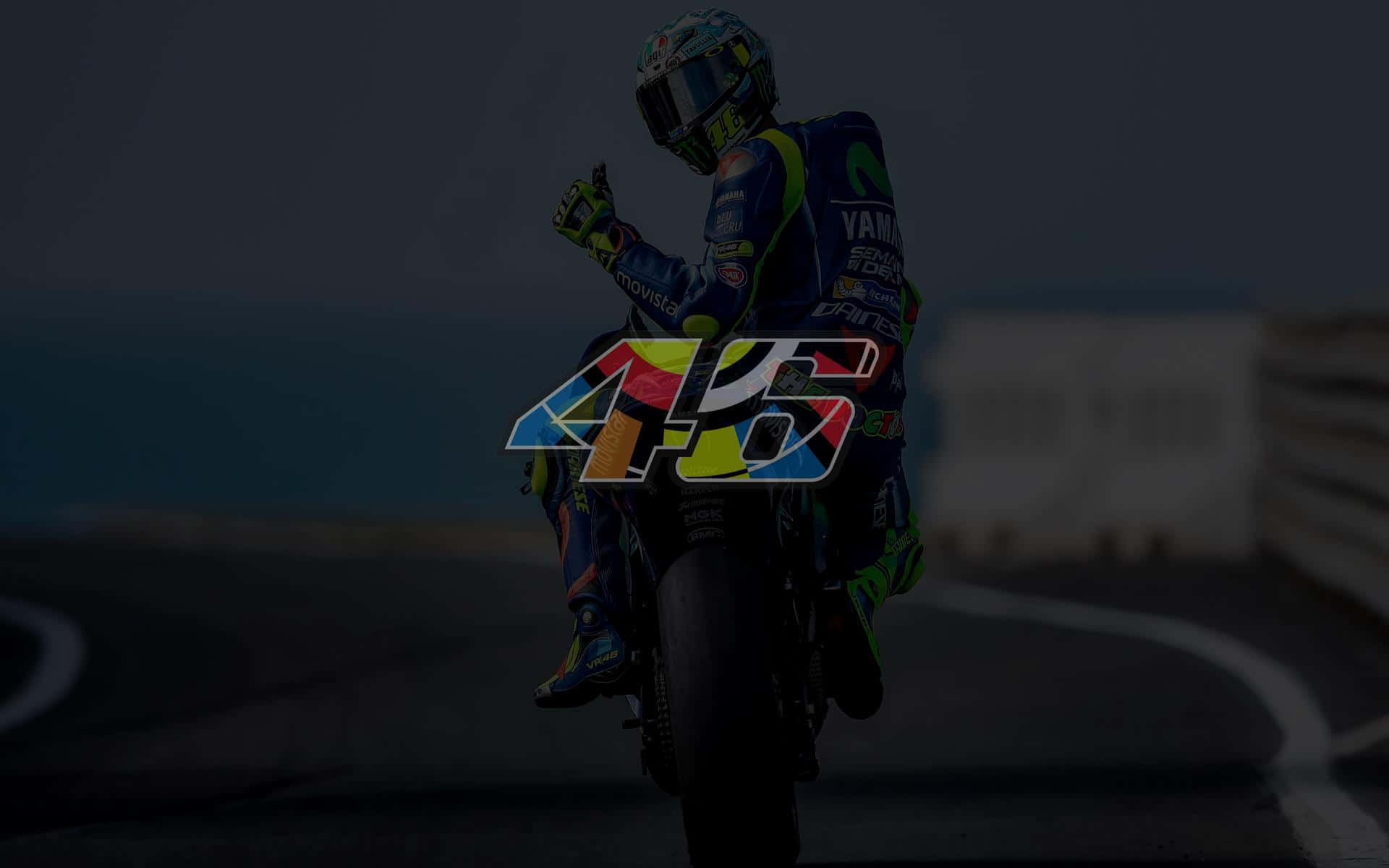 Vr46 Valentino Rossi's Racing Number Wallpaper
