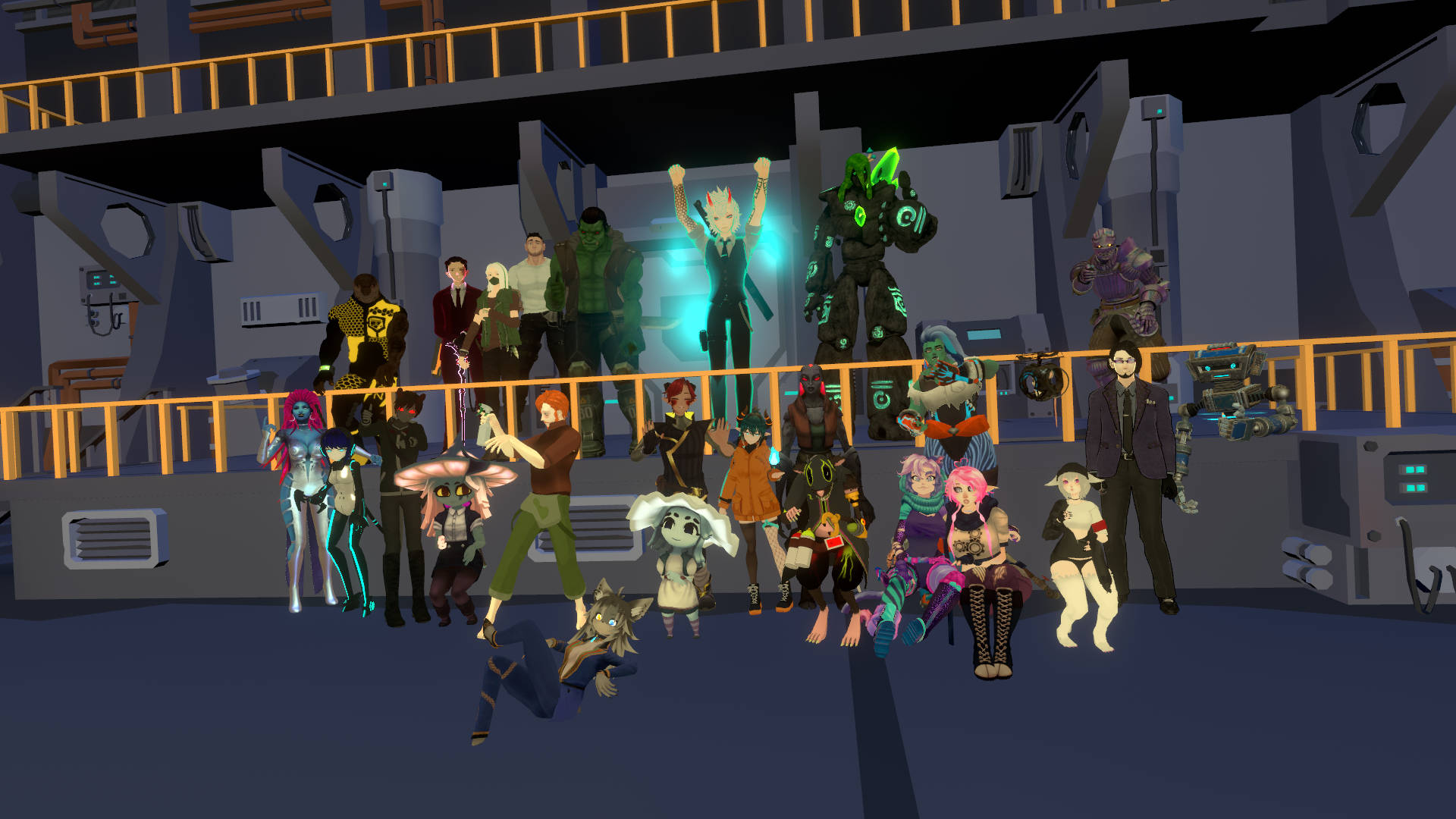 Vrchat Undercity Callous Row Characters Wallpaper