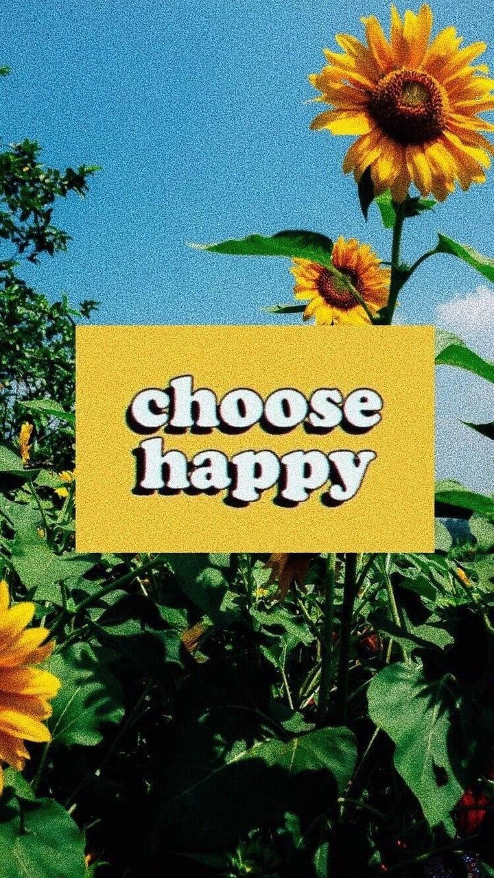 Vsco Choose Happy Cover Wallpaper