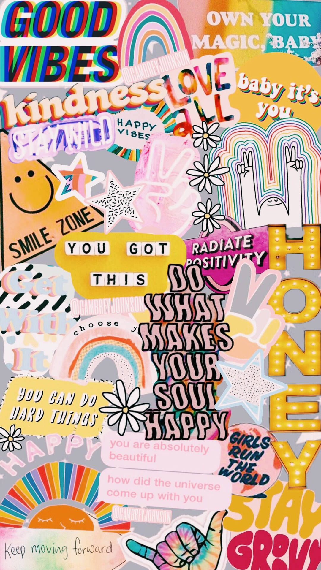 Vsco Motivational Collage Wallpaper
