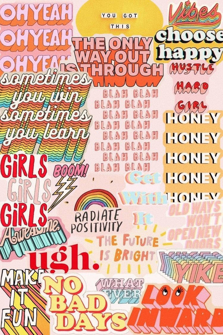 Vsco Positivity Words Wallpaper