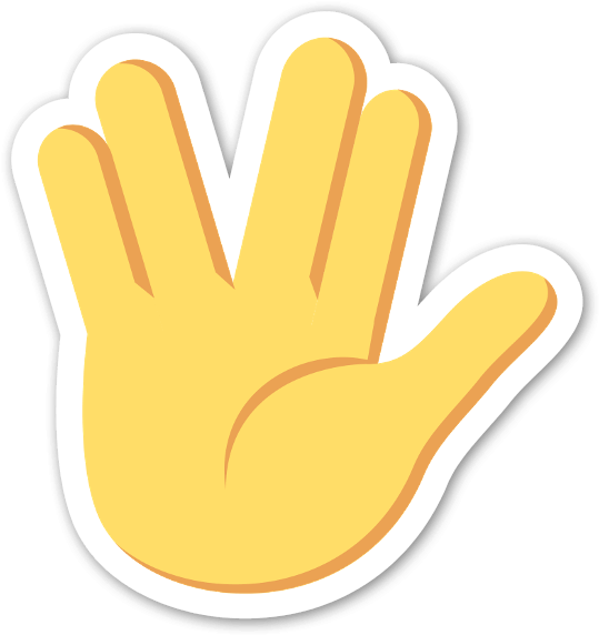 Vulcan Salute Emoji.png PNG