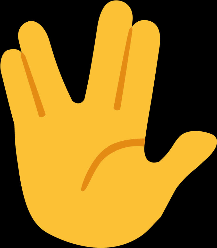 Vulcan Salute Emoji PNG