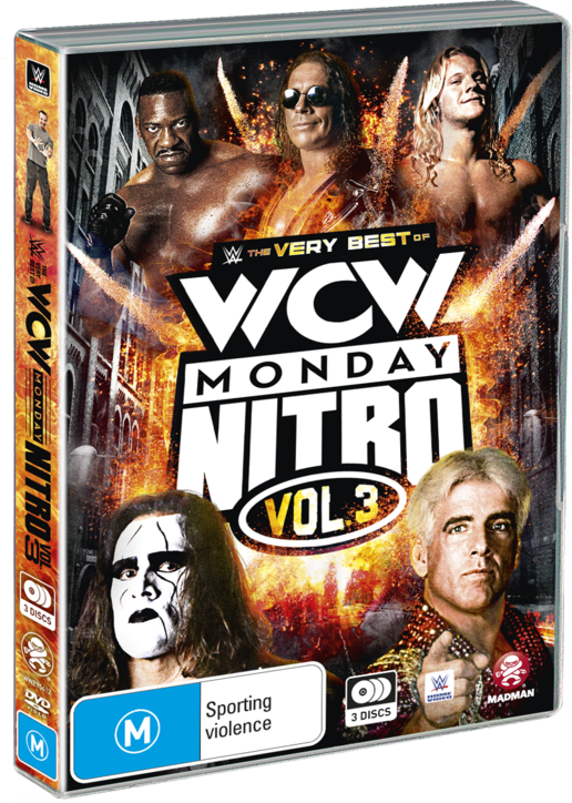 W C W Monday Nitro Vol3 D V D Cover PNG