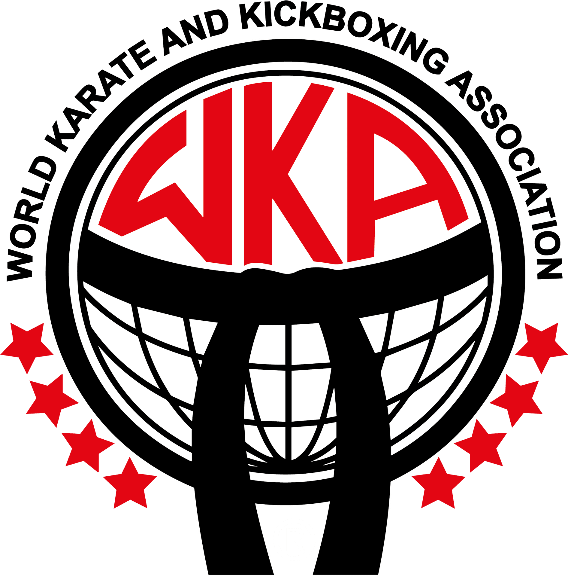 W K A Logo Karate Kickboxing Association PNG