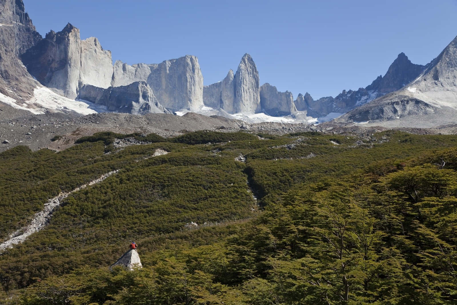 Wtrek Del Parque Nacional Torres Del Paine. Fondo de pantalla