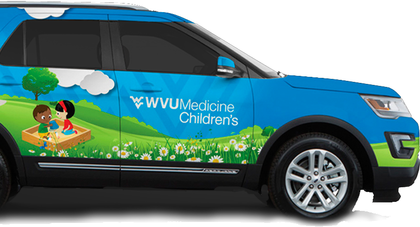 W V U Medicine Childrens Promotional Vehicle PNG