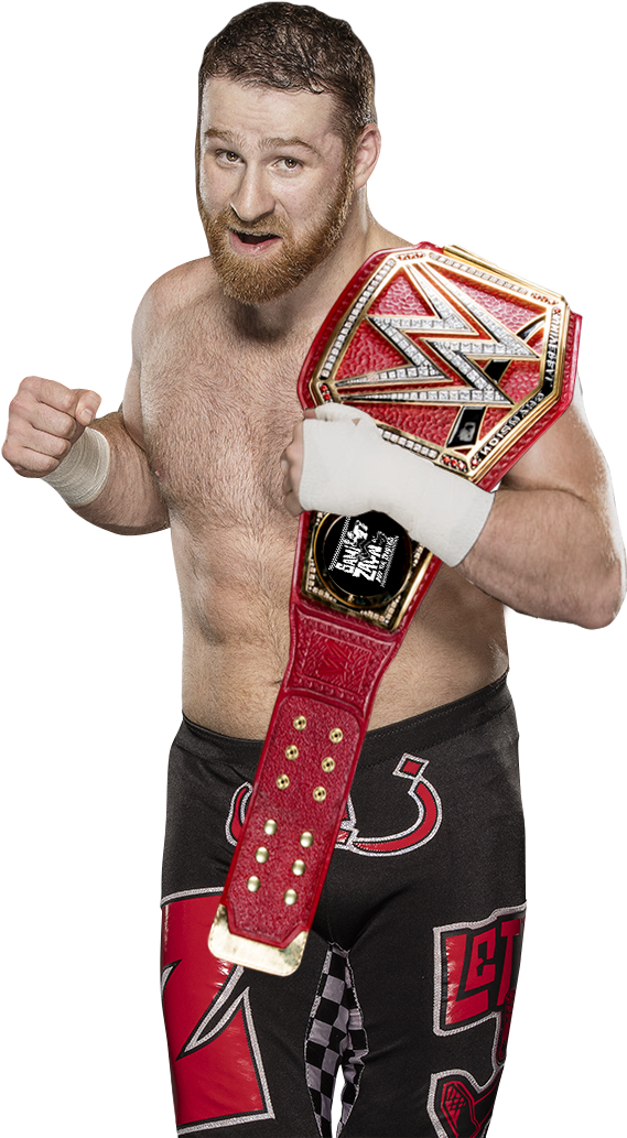 W W E Champion With Red Belt PNG