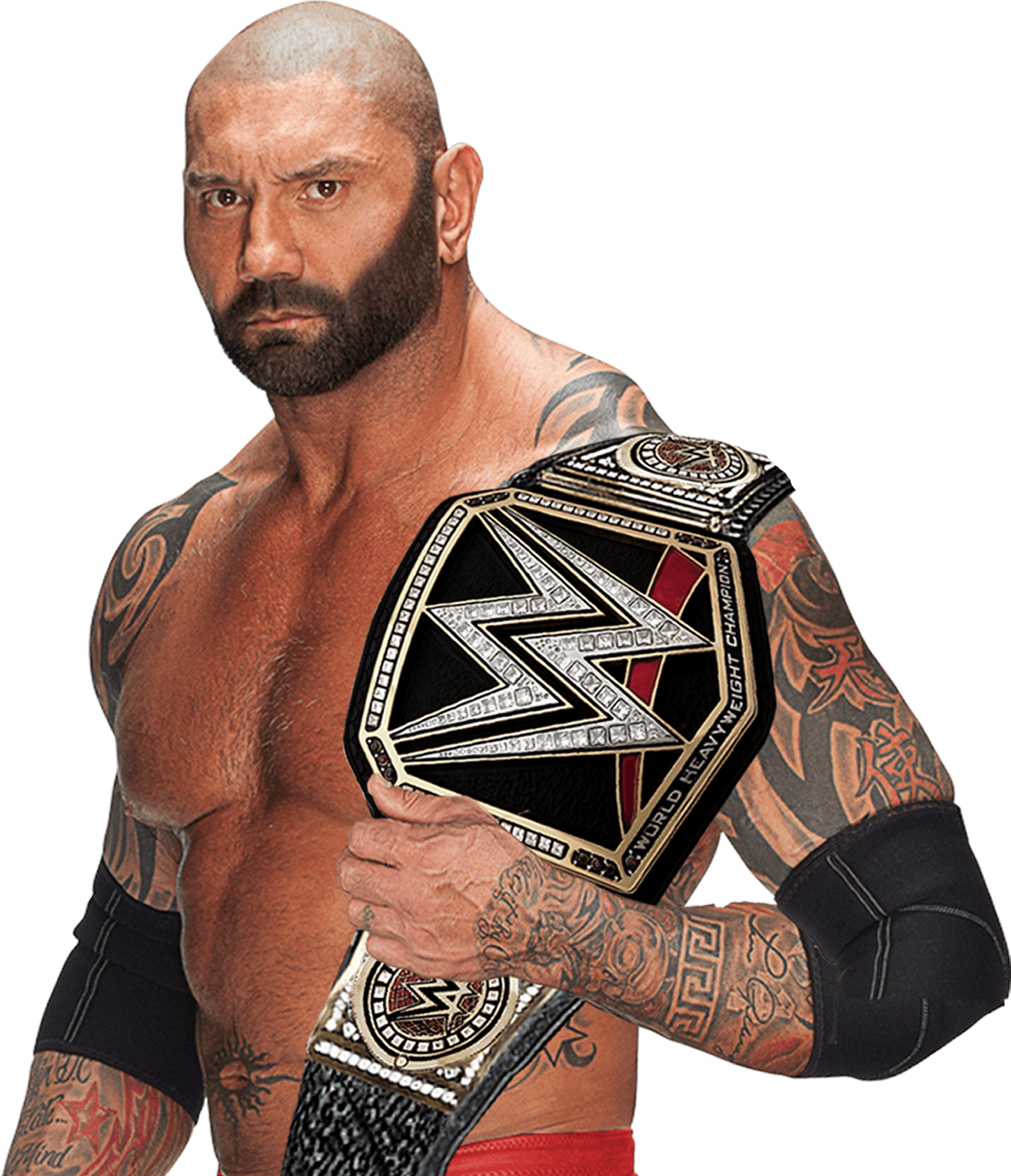 W W E Champion With Title Belt PNG