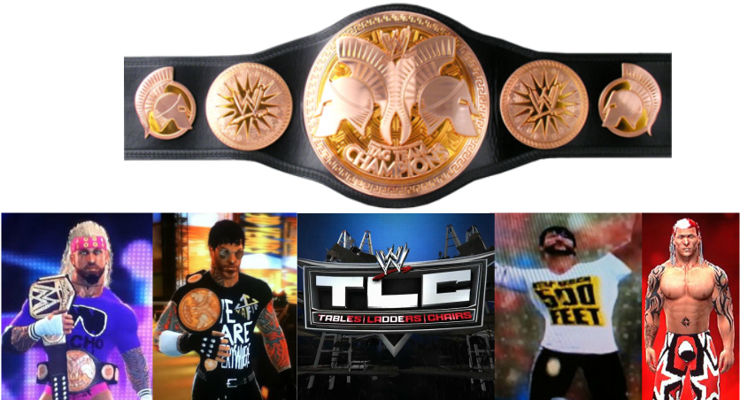 W W E Championship Beltand Wrestlersat T L C Event PNG