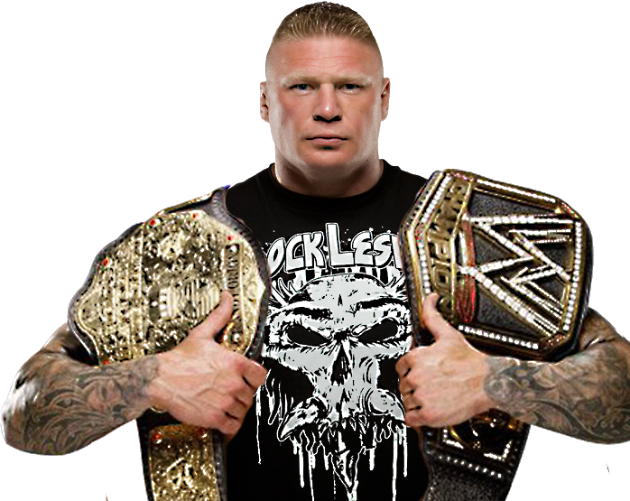 W W E Championwith Two Belts PNG